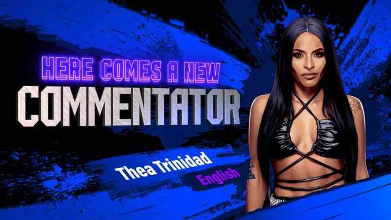 La superstar de la WWE Zelina Vega entre sur le ring dans Street Fighter 6