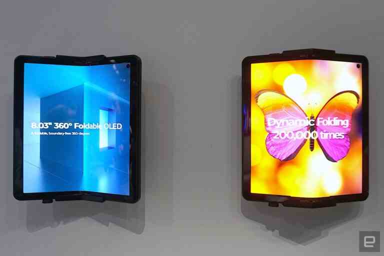 Le dernier OLED pliable de LG Display peut se plier dans les deux sens