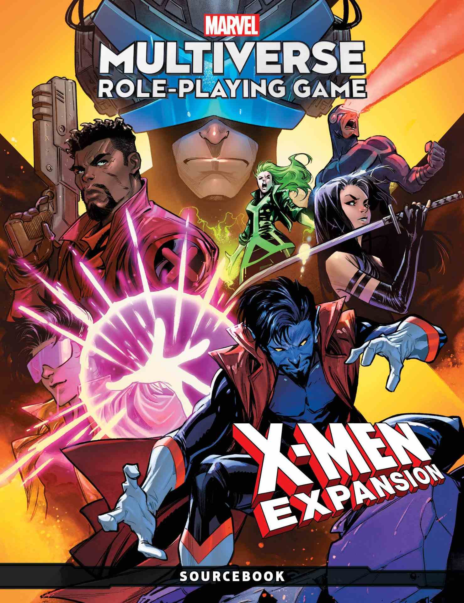 Jeu de rôle multivers Marvel : couverture de l'extension X-Men