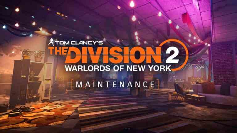 Les serveurs de The Division 2 arrêtés pour maintenance ce 3 janvier 2023