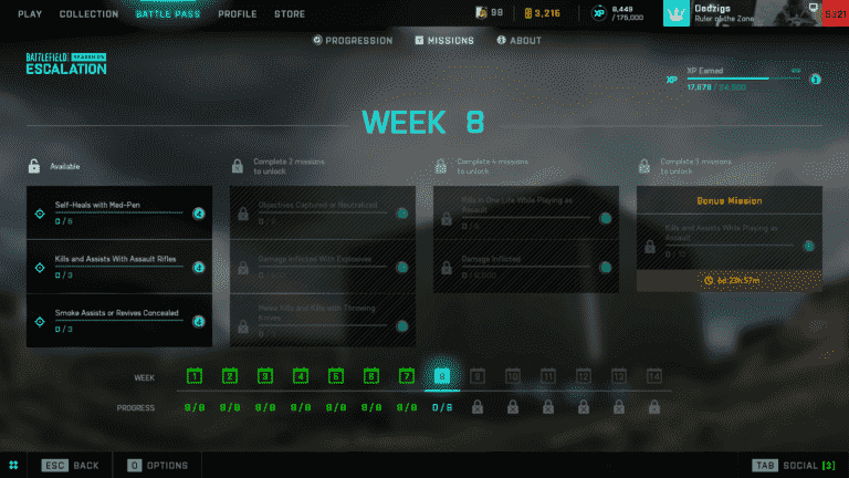 Missions hebdomadaires Battlefield 2042, récompenses Battle Pass pour la saison 3, semaine 8 répertoriées (10 janvier)