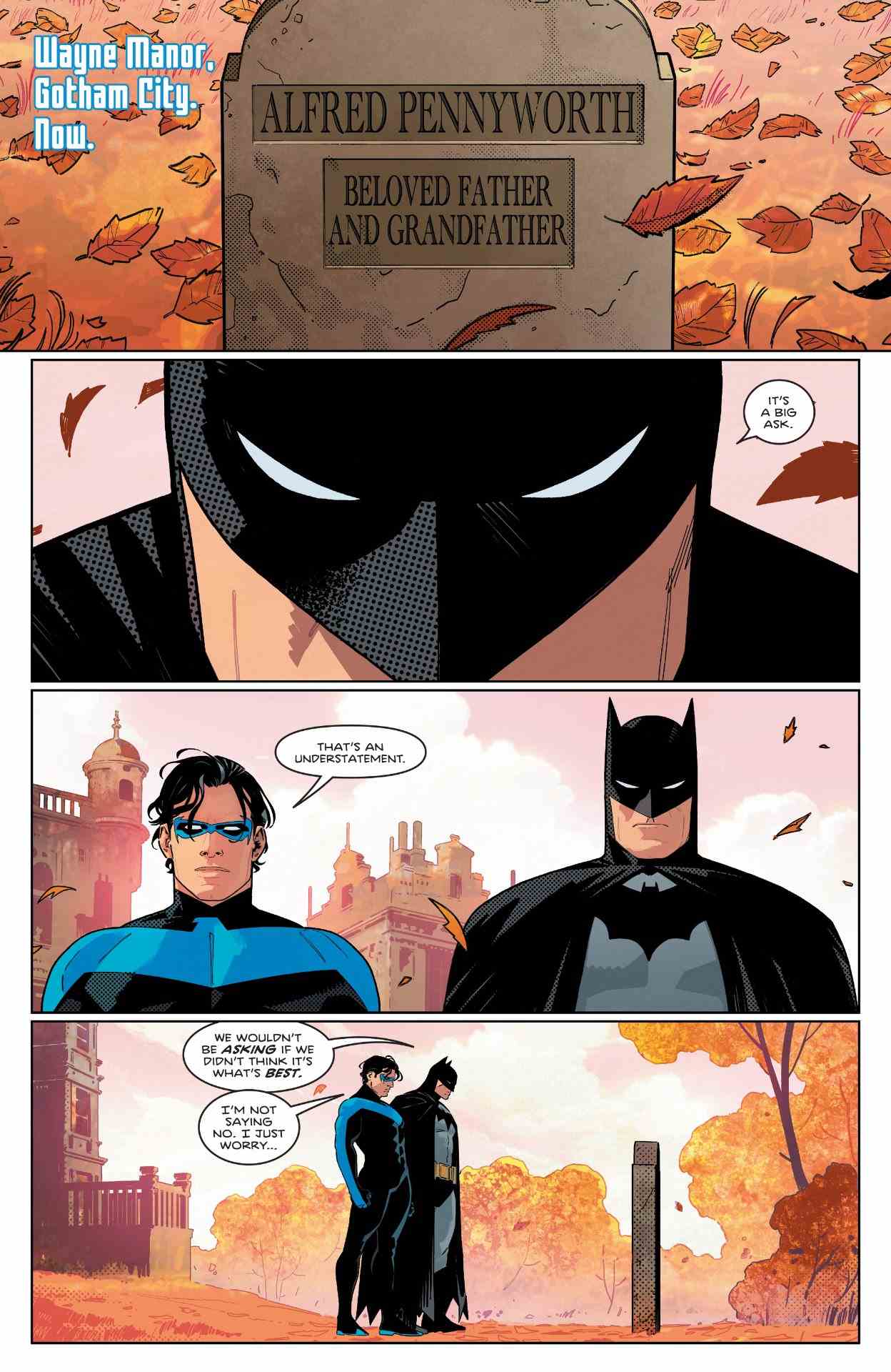 une page de Nightwing #100