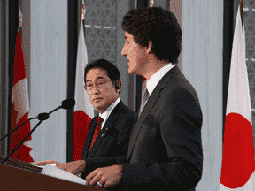 Fumio Kishida et Justin Trudeau