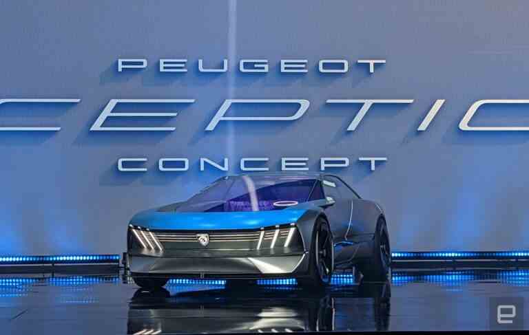 Peugeot présente en avant-première son concept futuriste Inception EV au CES 2023