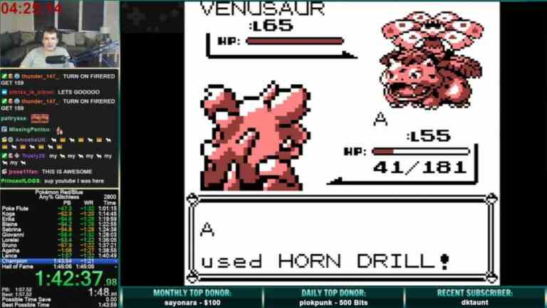 Pokemon Red Speedrunner établit un record du monde si bon qu’il a peut-être tué la catégorie