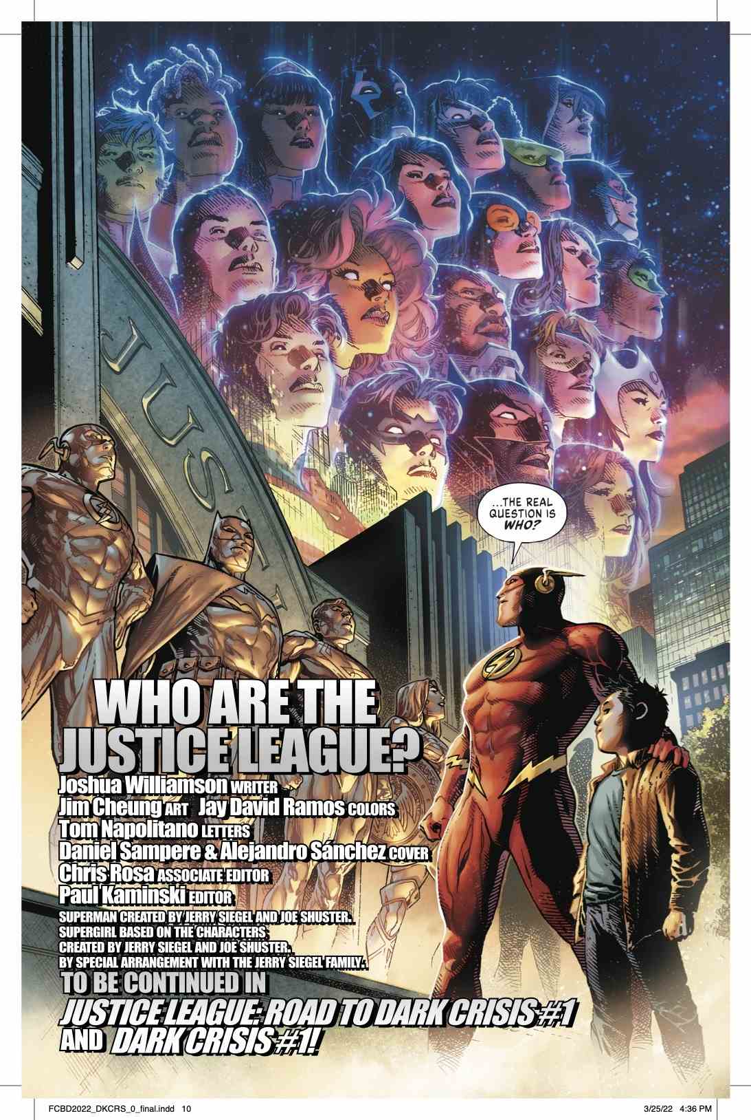 Art intérieur de Justice League: Road to Dark Crisis # 1