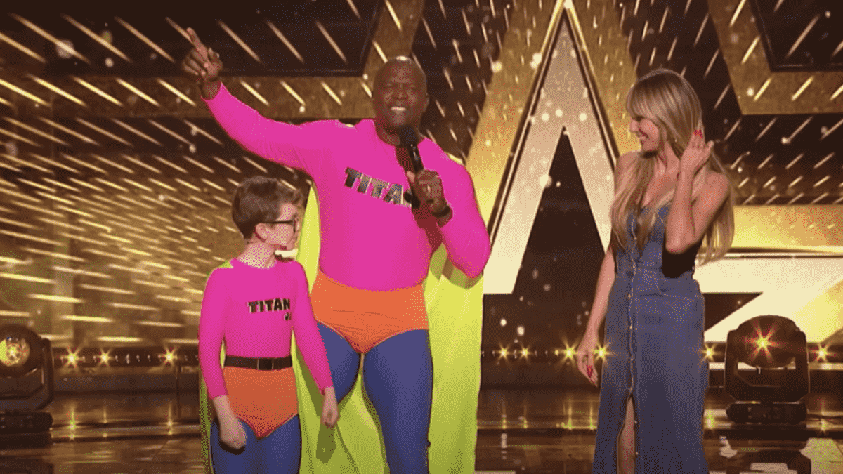 Aidan McCann, Terry Crews, and Heidi Klum in America