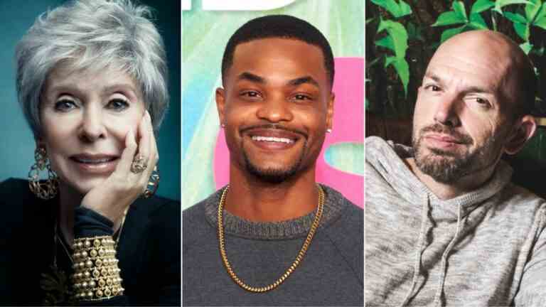 Rita Moreno, King Bach, Paul Scheer parmi l'ensemble ajouté au "Family Leave" de Netflix avec Jennifer Garner, Ed Helms (EXCLUSIF) Les plus populaires doivent être lus Inscrivez-vous aux newsletters Variety Plus de nos marques
	
	
