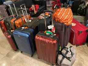 Bagages de passagers Sunwing bloqués à Cancún.  Polycopié