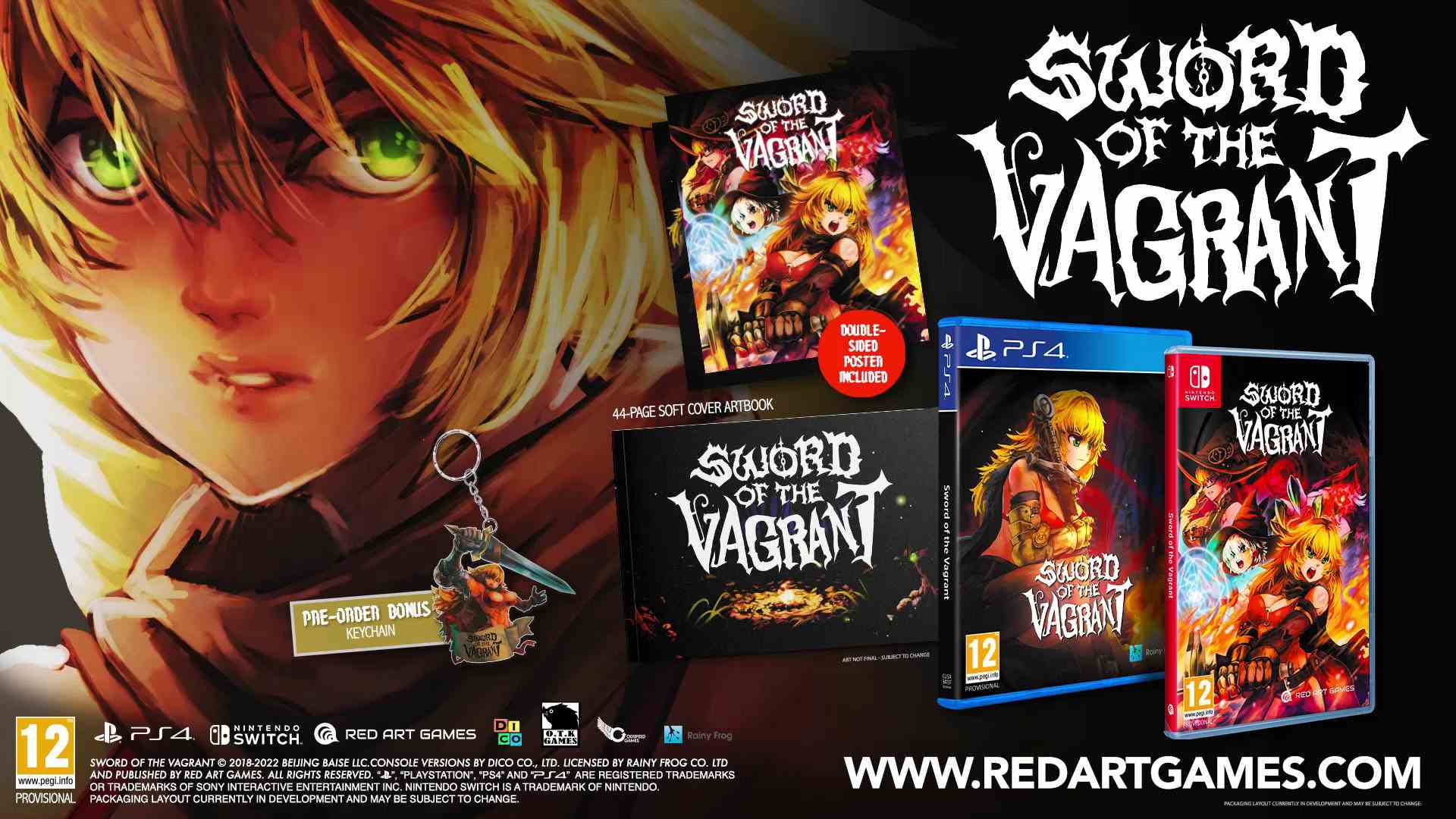 Sword of the Vagrant édition physique pour PS4, Switch lance le 2 juin en Europe    
