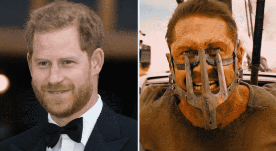 Prince Harry, Tom Hardy in "Mad Max: Fury Road"