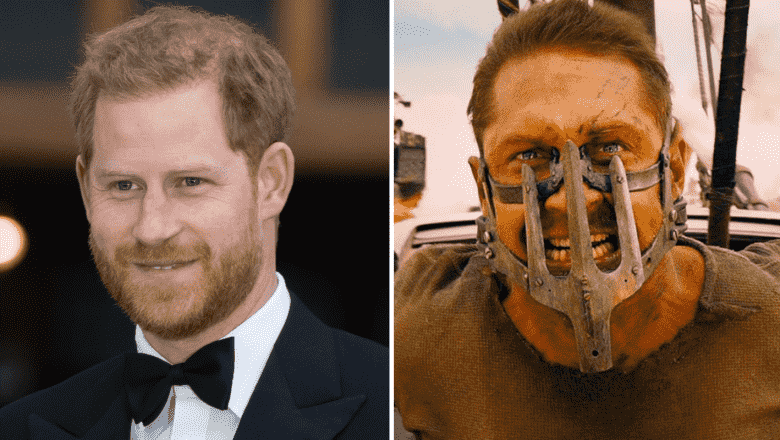 Prince Harry, Tom Hardy in "Mad Max: Fury Road"