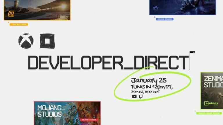 Xbox Developer Direct aura lieu le 25 janvier