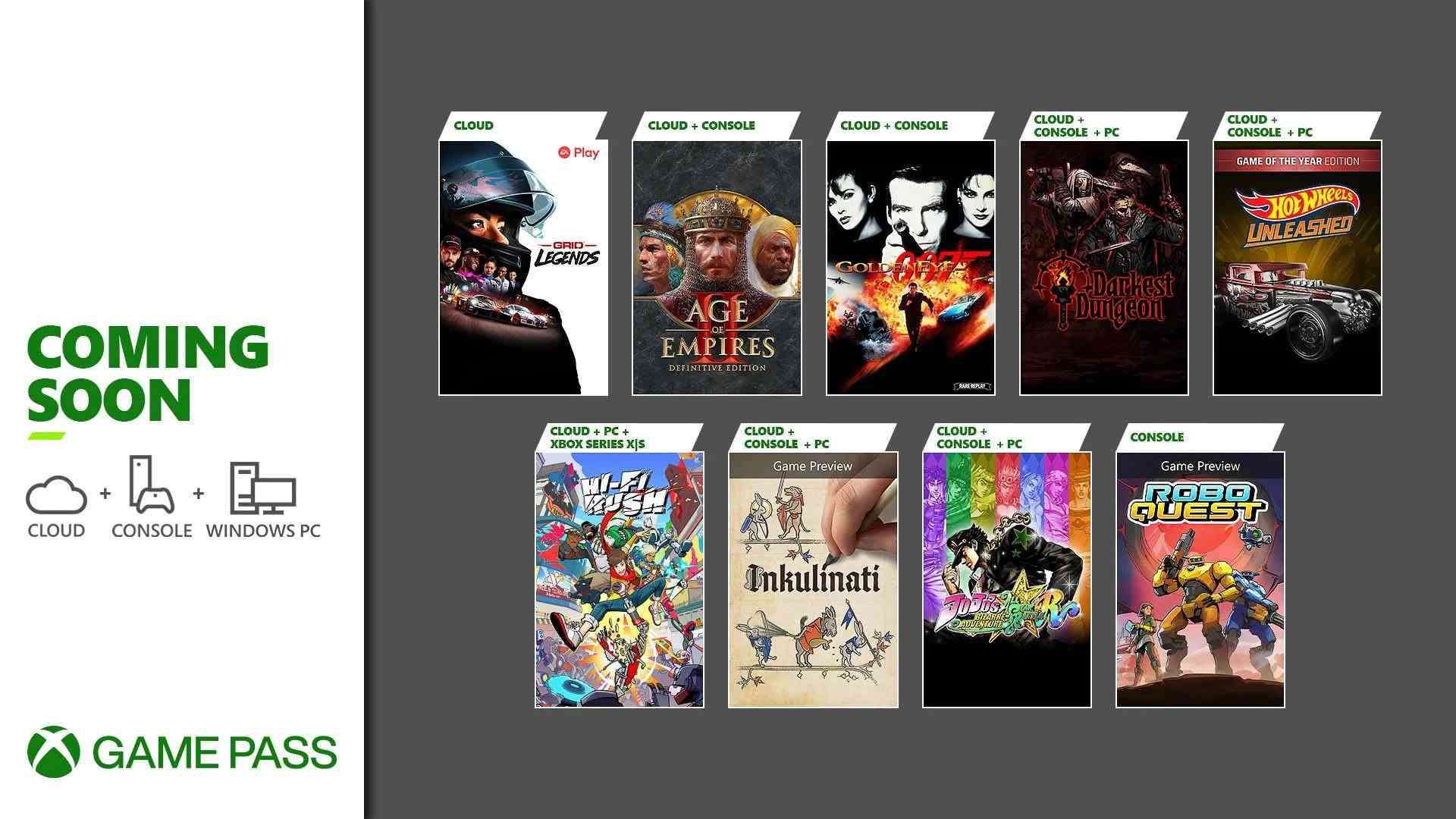 Xbox Game Pass ajoute Hi-Fi RUSH, GoldenEye 007, JoJo's Bizarre Adventure: All Star Battle R, et plus encore de fin janvier à début février    
