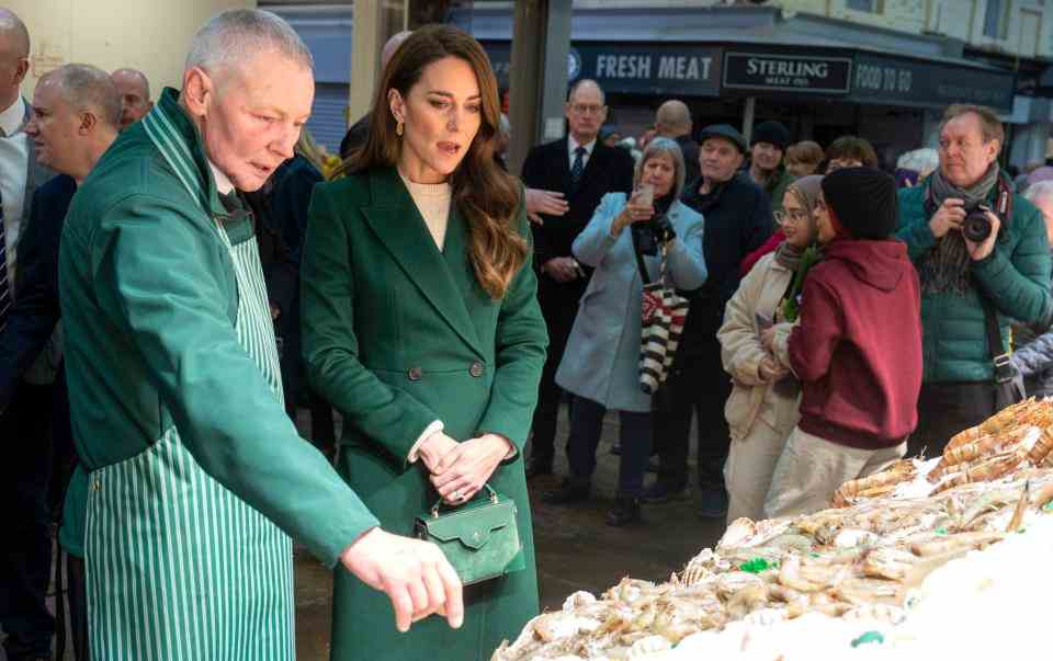 Le marché de la princesse de Galles à Leeds fleurit la Saint-Valentin sensibilisation à la petite enfance - Arthur Edwards / Pool via AP