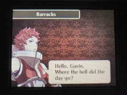 Sully dans la caserne Fire Emblem Awakening