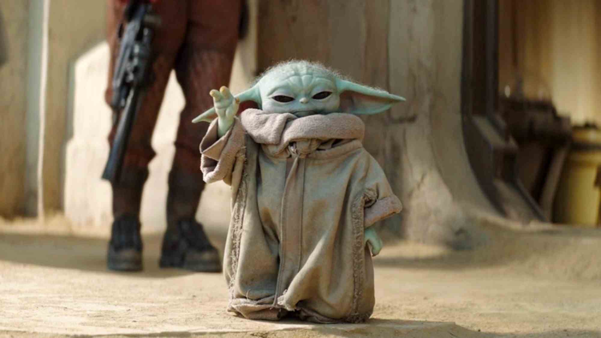 Grogu lève la main dans Book of Boba Fett