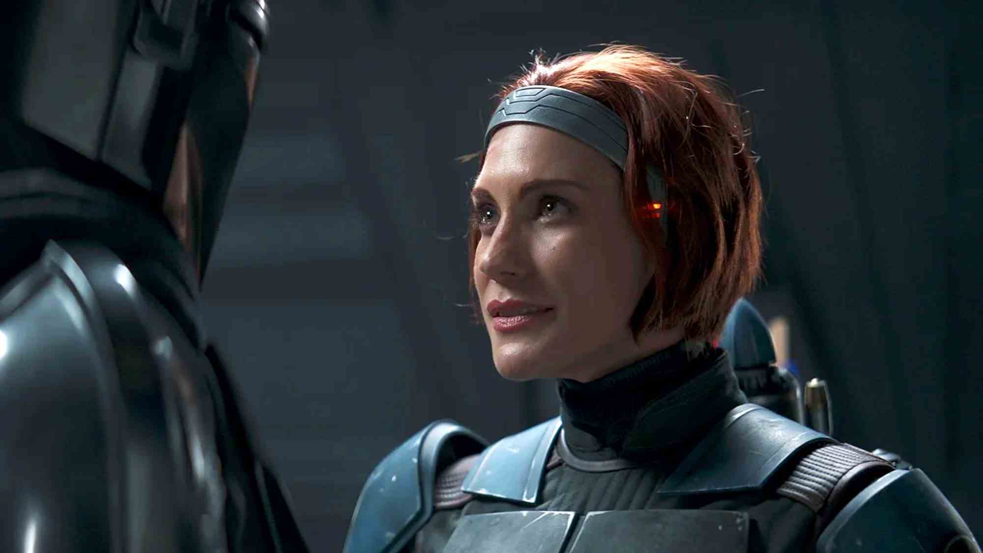 Katee Sackhoff dans le rôle de Bo-Katan Kryze dans The Mandalorian