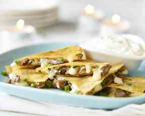 Quesadillas aux champignons et au cheddar – Ontario terre nourricière