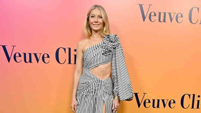 Gwyneth Paltrow at a promotion for Veuve Clicquot