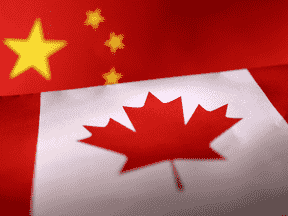 Drapeaux Chine, Canada