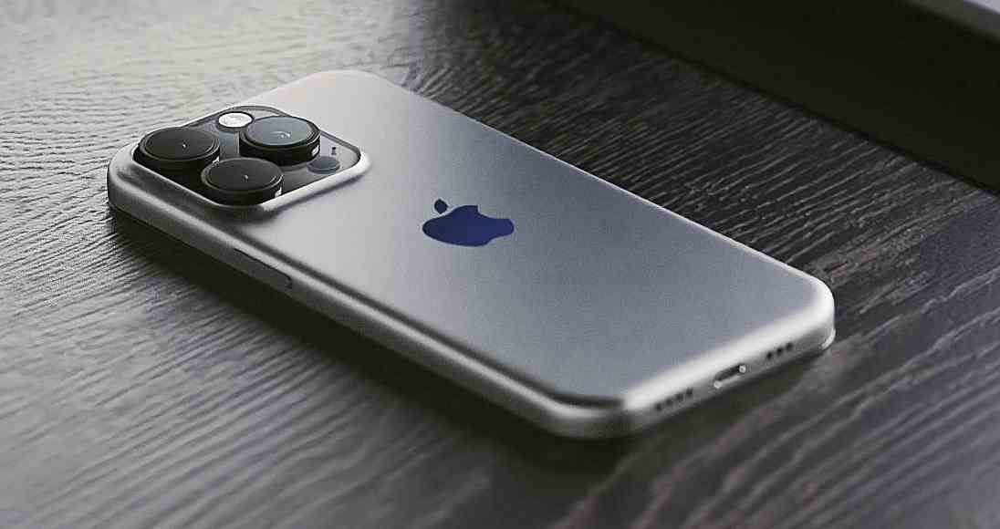 Rendu iPhone 15 Ultra avec des bords arrondis