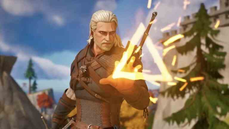 Lancez un V-Buck à votre sorceleur, Geralt de Riv slash sur Fortnite aujourd'hui
