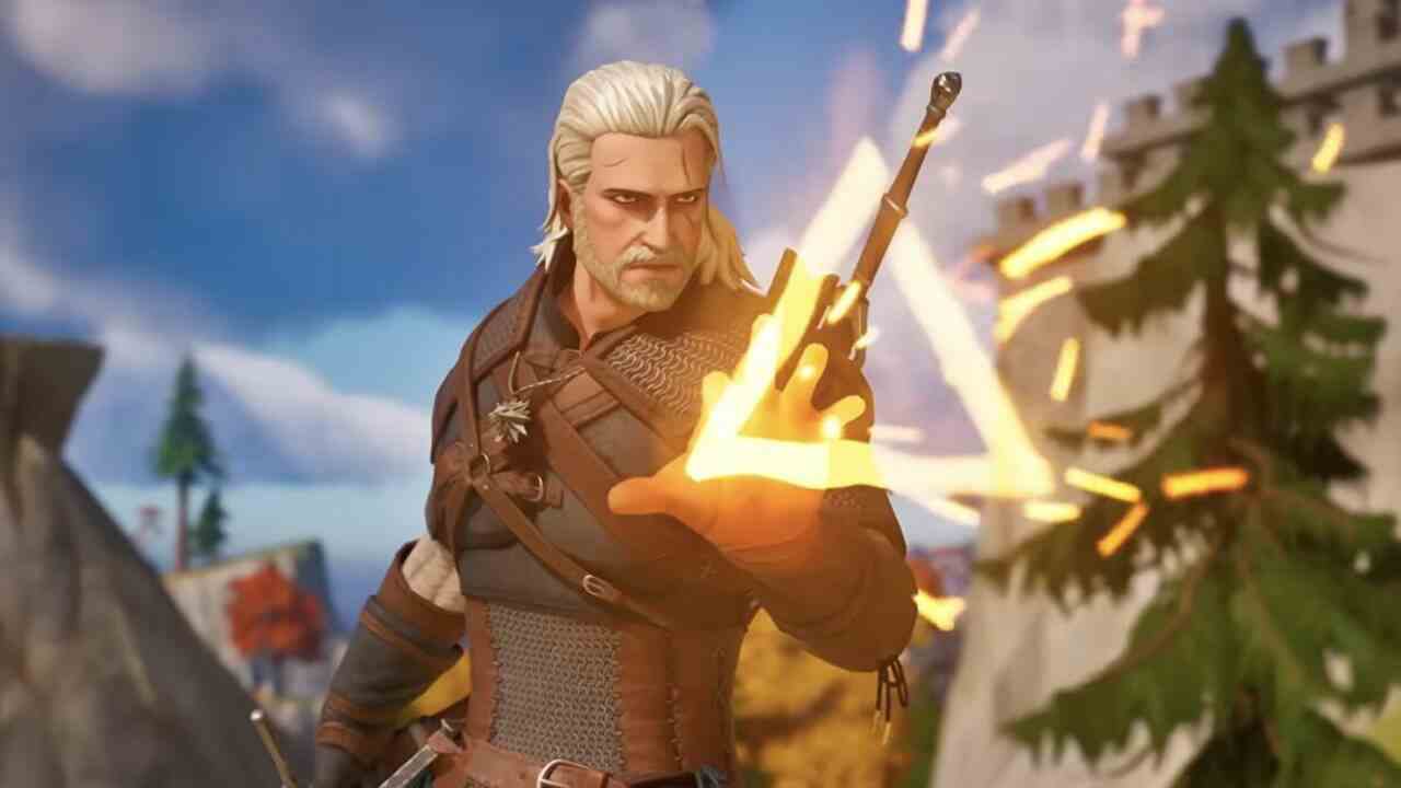 Lancez un V-Buck à votre sorceleur, Geralt de Riv slash sur Fortnite aujourd'hui
