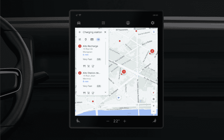 Google introduit de nouvelles fonctionnalités pour les véhicules électriques avec Maps intégré