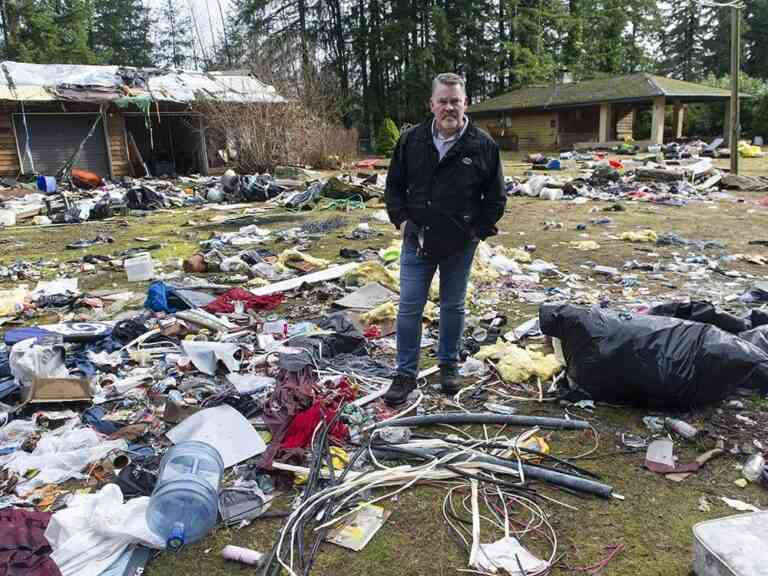 Une propriété de la Colombie-Britannique d’une valeur de plus de 8 millions de dollars est devenue un «dépotoir» et une cachette de squatters