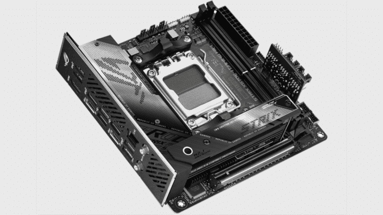 Le ROG X670E-I d’Asus a un chipset sur une clé PCIe