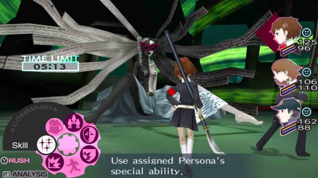 Gameplay portable de Persona 3