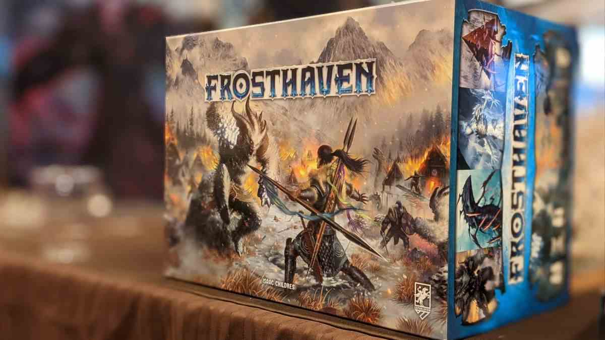 The Frosthaven box sat on a table