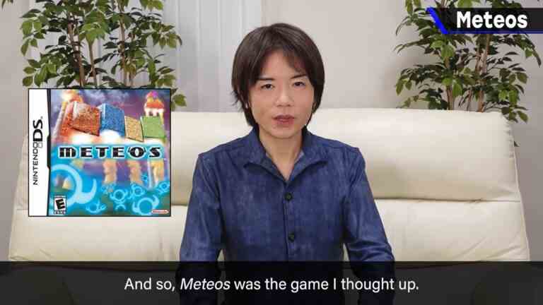 Sakurai sur les origines de Meteos, partage sa proposition originale
