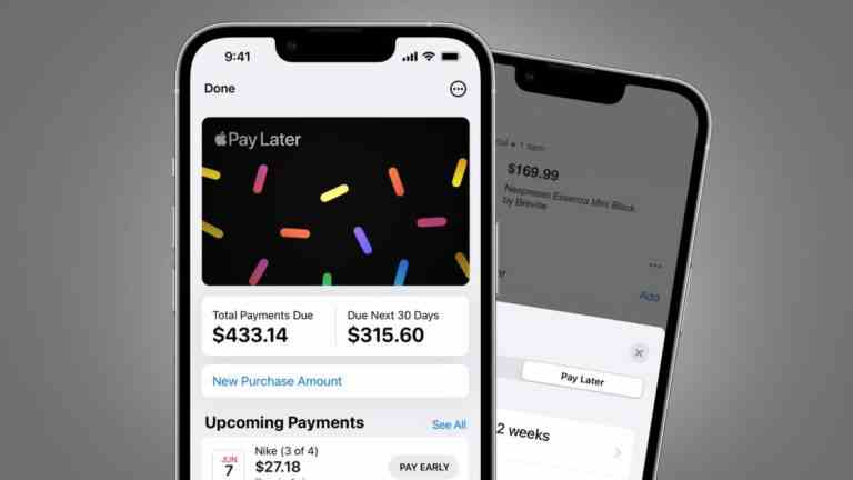 Apple Pay Later pourrait vous faire bénéficier de son aide financière limitée