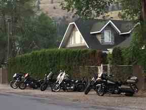 Pavillon des Hells Angels sur l'avenue Ellis à Kelowna.