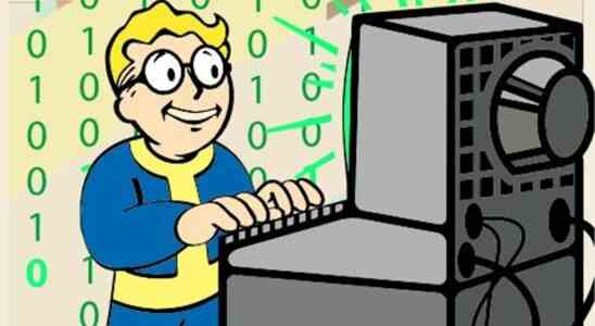 The Pip Boy from the Fallout series being the benevolent hacker he is