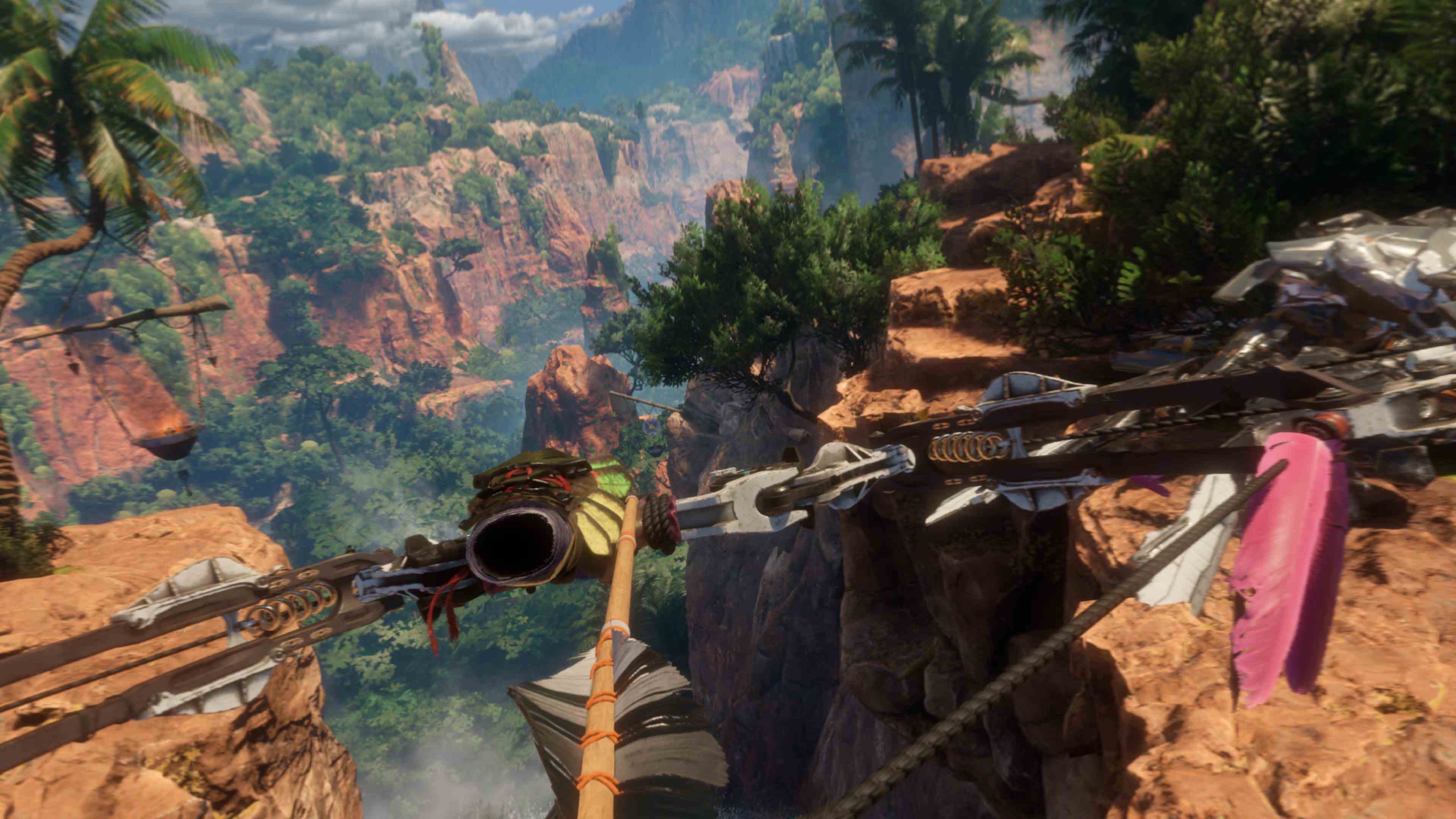 Visez votre arc dans Horizon Call of the Mountain