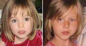 La Britannique manquante à Maddie McCann, à gauche, et Julia Faustyna, qui prétend qu'elle pourrait être Maddie.