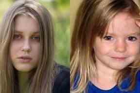 Il manque Brit tot Maddie McCann, à droite, et Julia Faustyna, qui prétend qu'elle pourrait être Maddie.