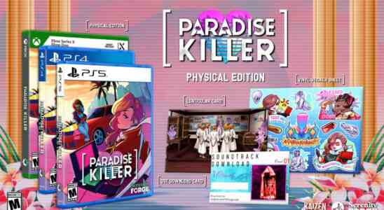 Les éditions physiques de Paradise Killer annoncées pour PS5, Xbox Series, PS4 et Xbox One