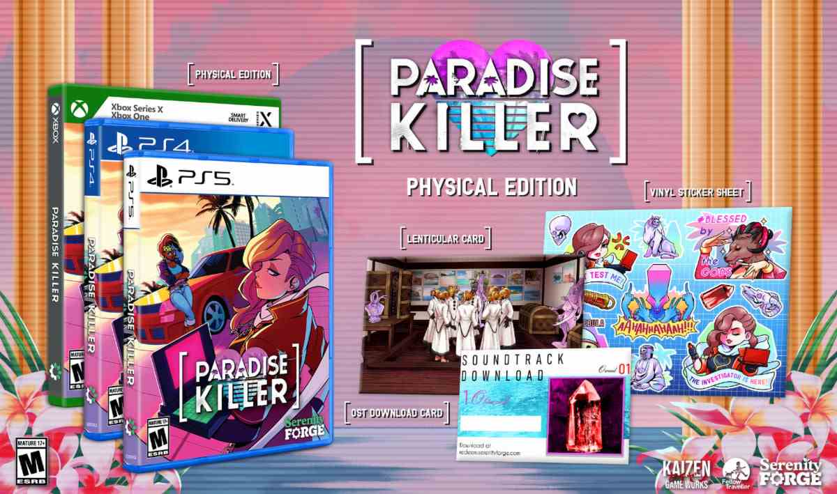 Les éditions physiques de Paradise Killer annoncées pour PS5, Xbox Series, PS4 et Xbox One    
