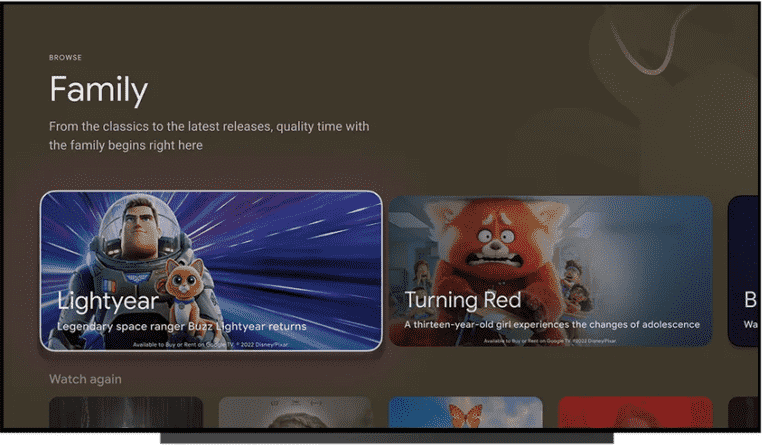 La nouvelle mise à jour de Google TV ajoute des destinations dédiées pour les films, les émissions, la famille et l’espagnol