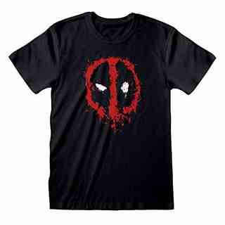 T-shirt Marvel Deadpool avec logo 'splat face'