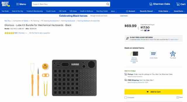 Vous pouvez maintenant acheter un kit de lubrification pour interrupteur chez Best Buy. 