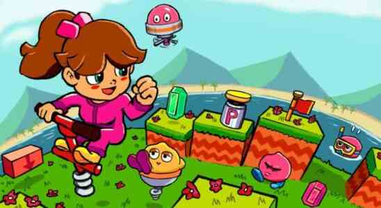 Aller!  Aller!  PogoGirl est un jeu de plateforme mignon et coloré avec de sérieuses vibrations rétro Sega