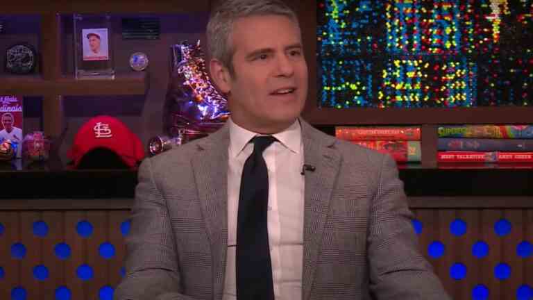 screenshot of Andy Cohen on Watch What Happens Live