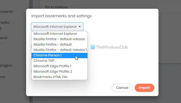 Comment importer des signets de Chrome et Firefox vers Brave