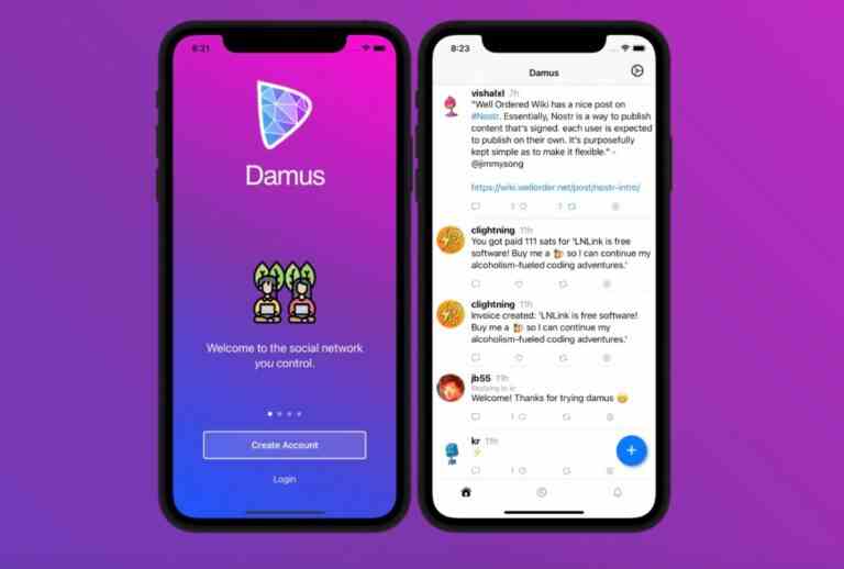 Damus, une autre application de réseautage social décentralisée, arrive pour s’attaquer à Twitter