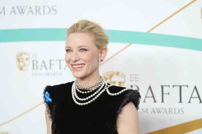 LONDON, ENGLAND - FEBRUARY 19: Cate Blanchett attends the EE BAFTA Film Awards 2023 at The Royal Festival Hall on February 19, 2023 in London, England. (Photo by Dominic Lipinski/Getty Images)